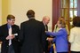 The eponymous Dick Summerville, although he kept a low profile, was obviously a popular guy.  In this photograph are members of four different area Rotary Clubs--a total of six clubs were represented at the seminar.